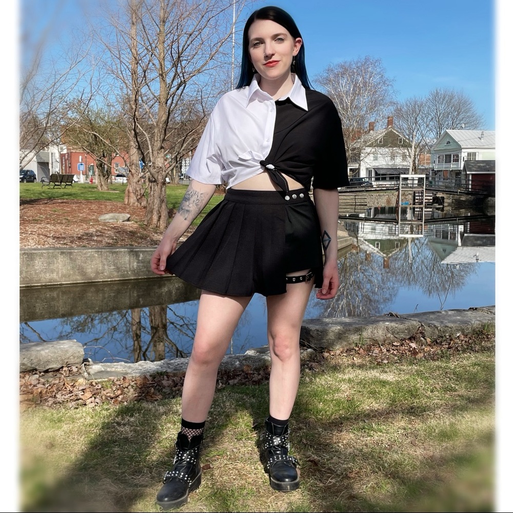 Pleated Skort